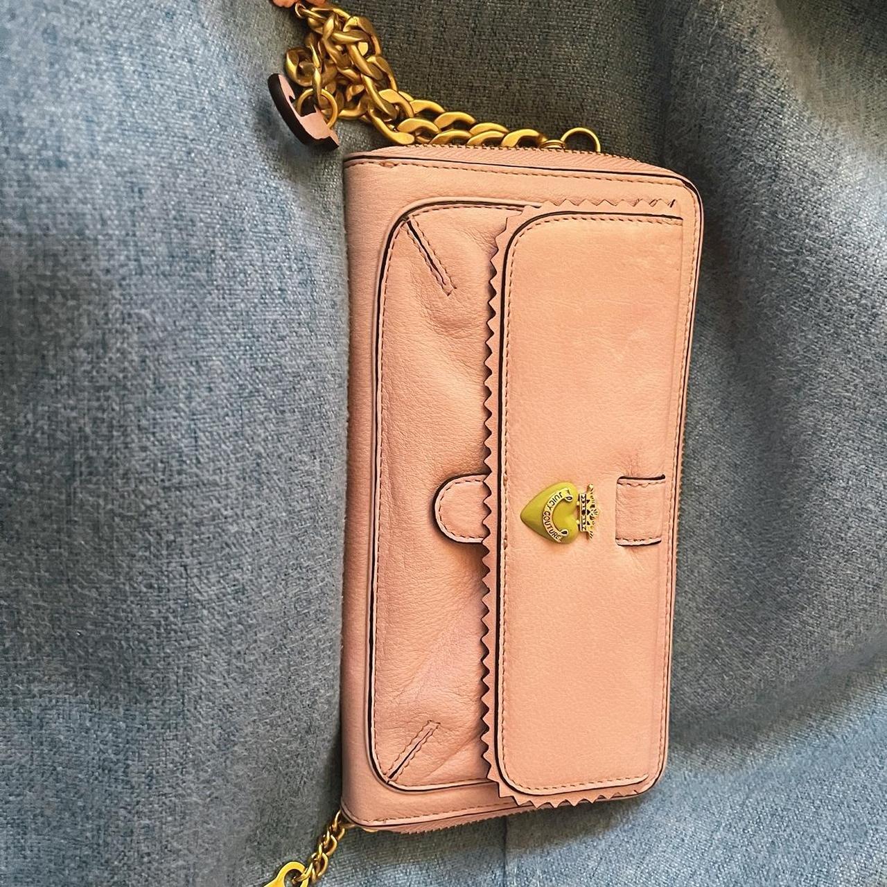 Vintage Juicy Couture Pink Leather Wallet Depop