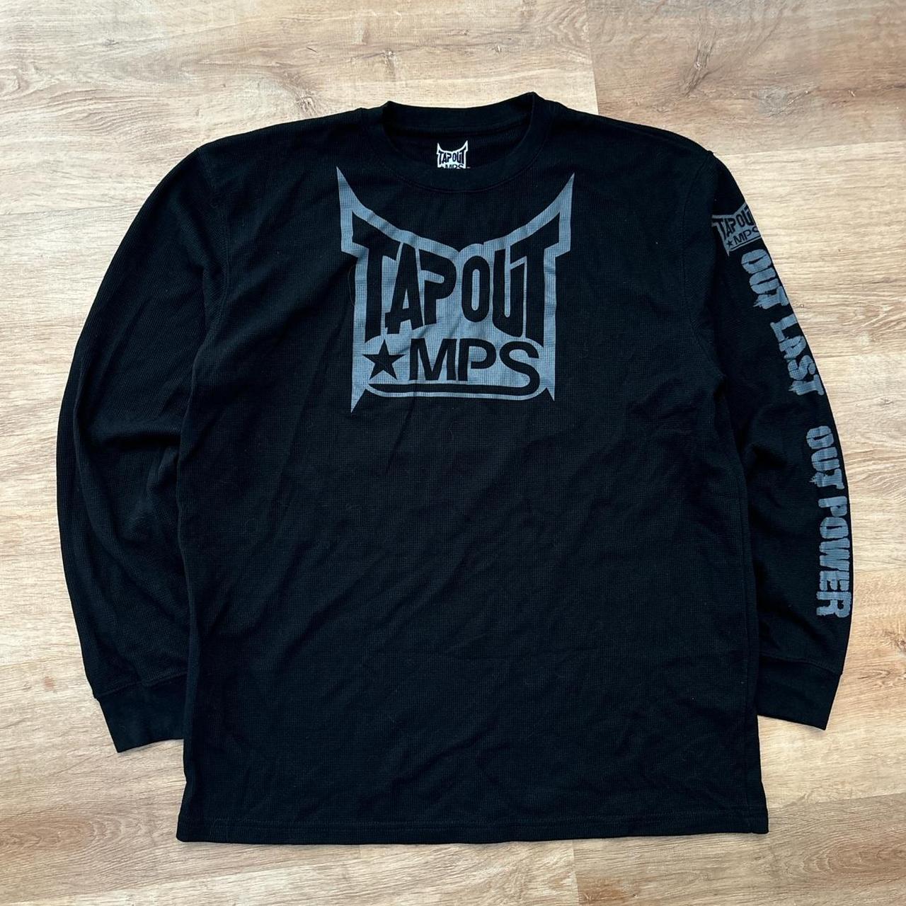 y2k tap out mps waffle knit spell out Depop - Main Image