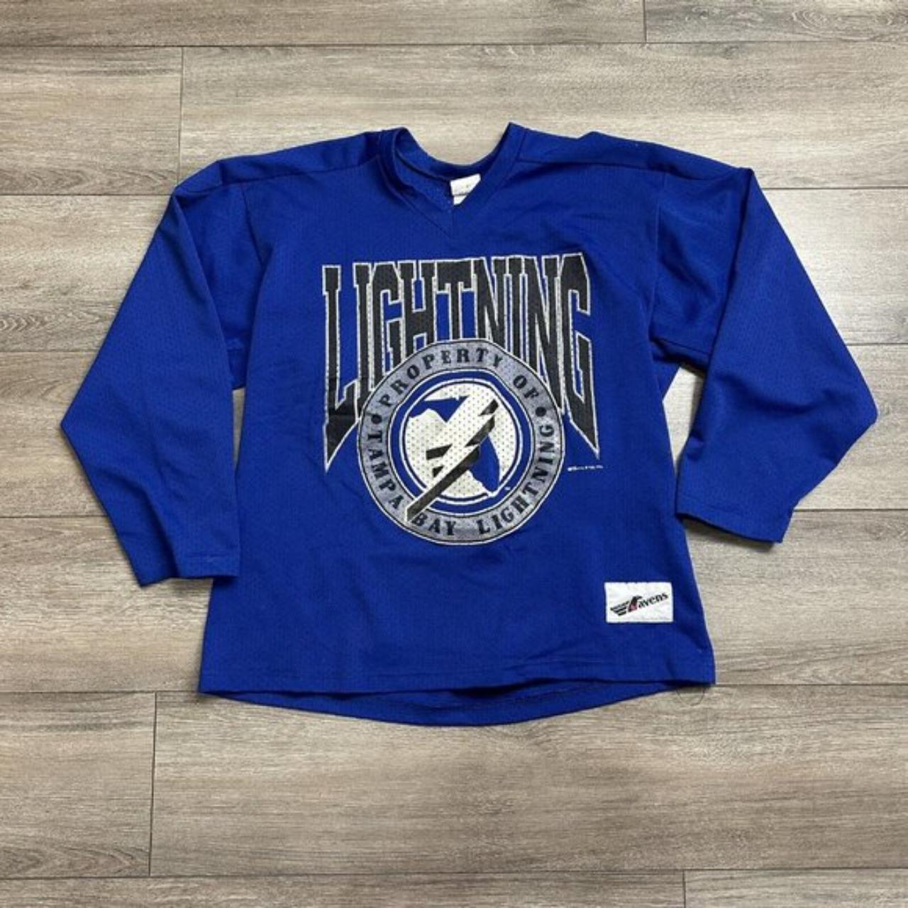Vintage Tampa Bay Lightning Crewneck Sweatshirt Logo 7 Large 