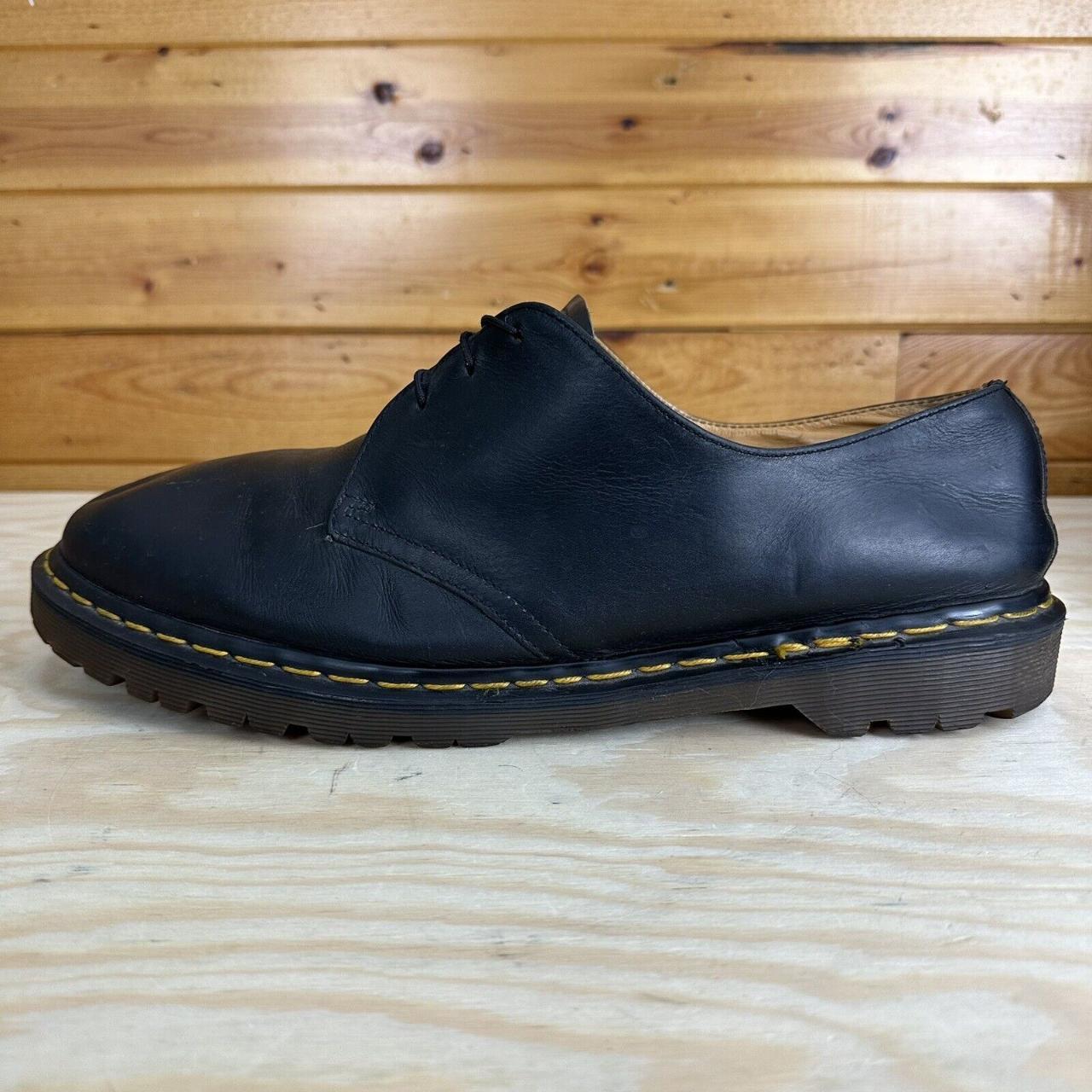 Dr Martens Oxfords Size 14 Leather 3-Eye Black Made... - Depop