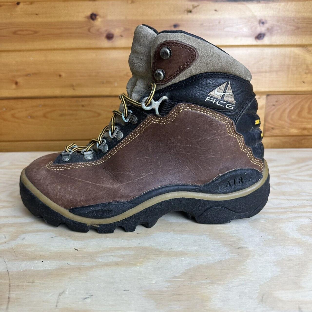 Nike ACG Boots Size 7.5 Zoom Air Trico Brown Black Depop