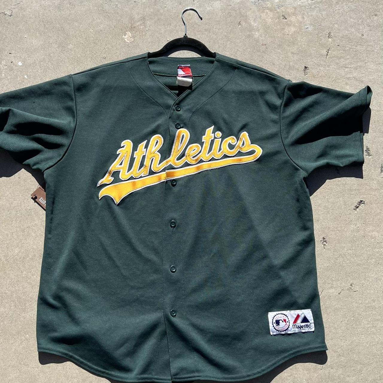 Vintage MLB Oakland A's blank jersey shirt, size - Depop