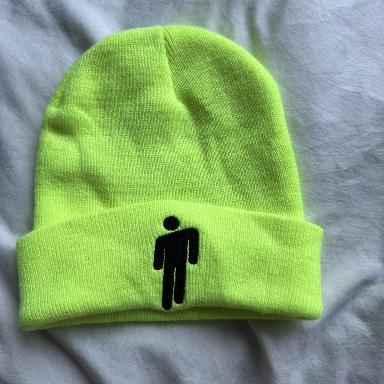 Depop Billie Eilish Neon Green Beanie Neon Billie Eilish Beanie