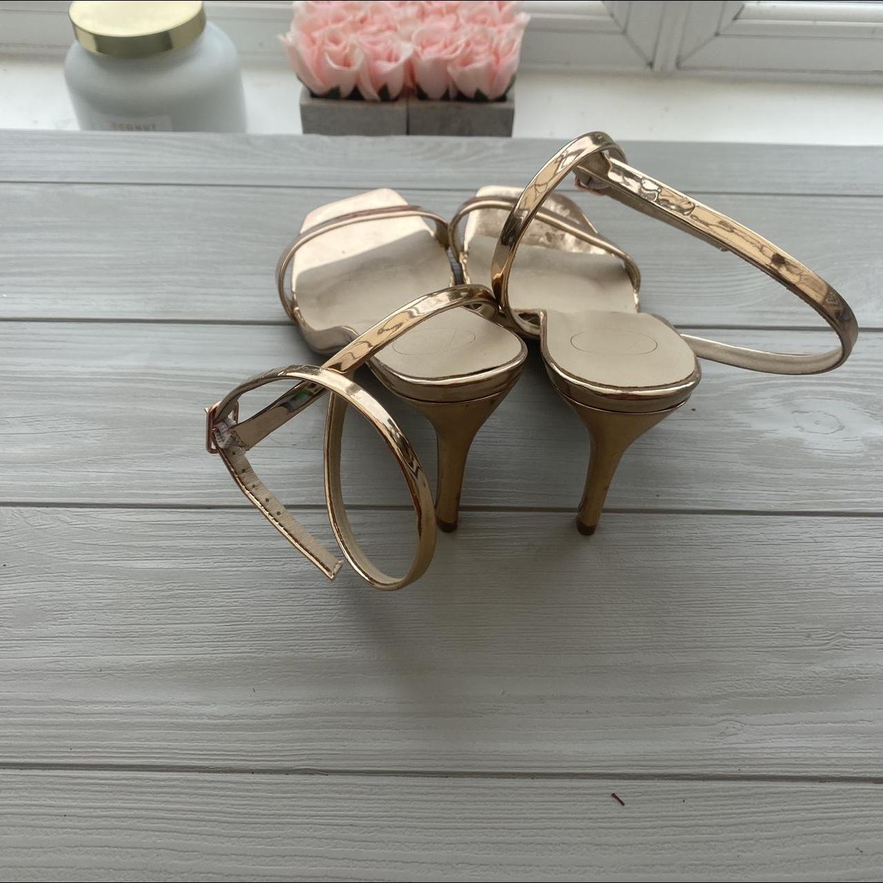 Rose gold kitten heels - Depop