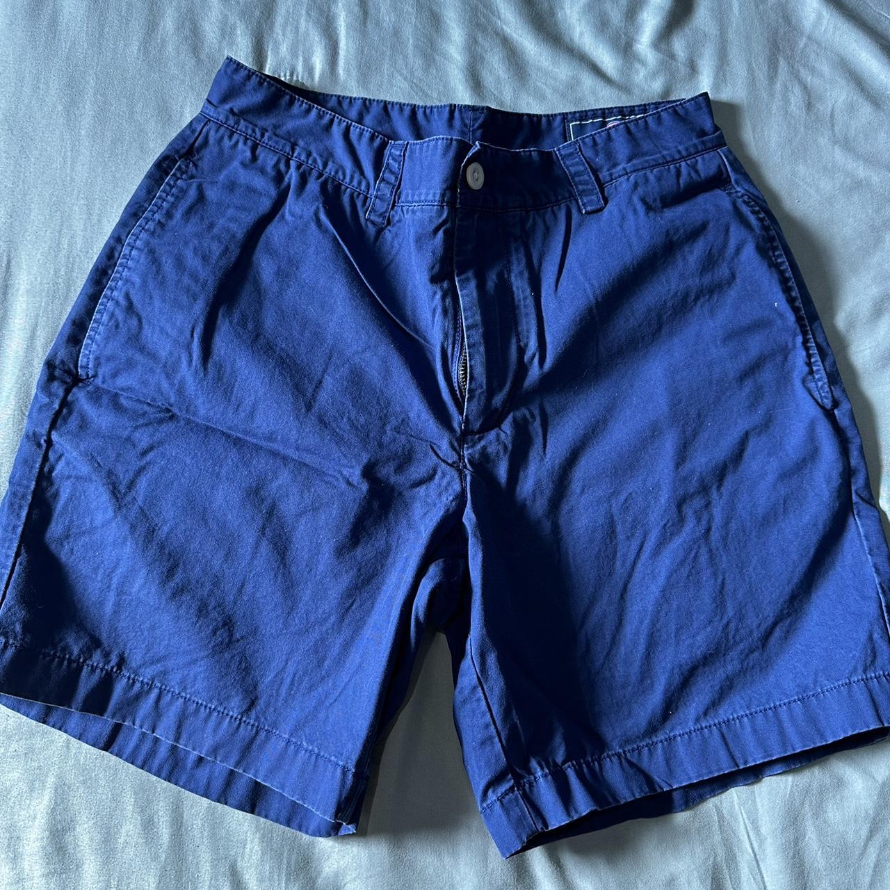 Navy blue vineyard vines preppy short shorts, 5”... - Depop