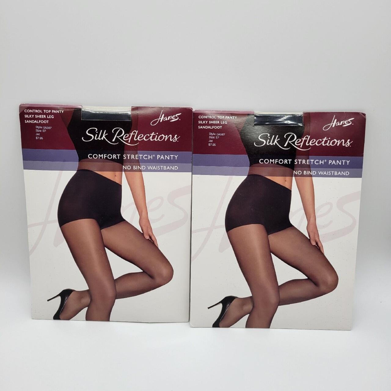 Hanes® Silk Reflections Silky Sheer Sandalfoot Non-Control Top