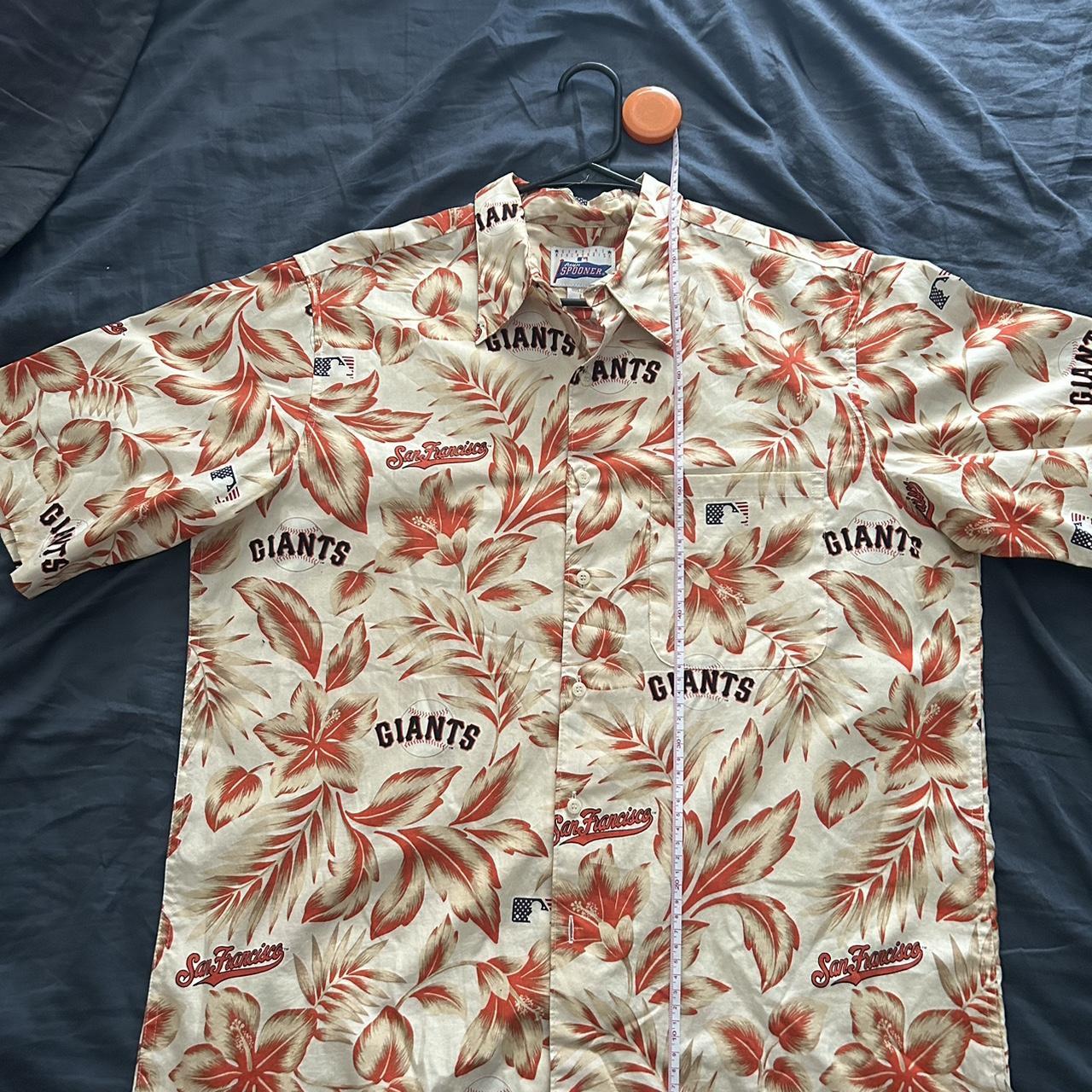 San Francisco Giants Reyn Spooner Vintage Orange Hawaiian Shirt