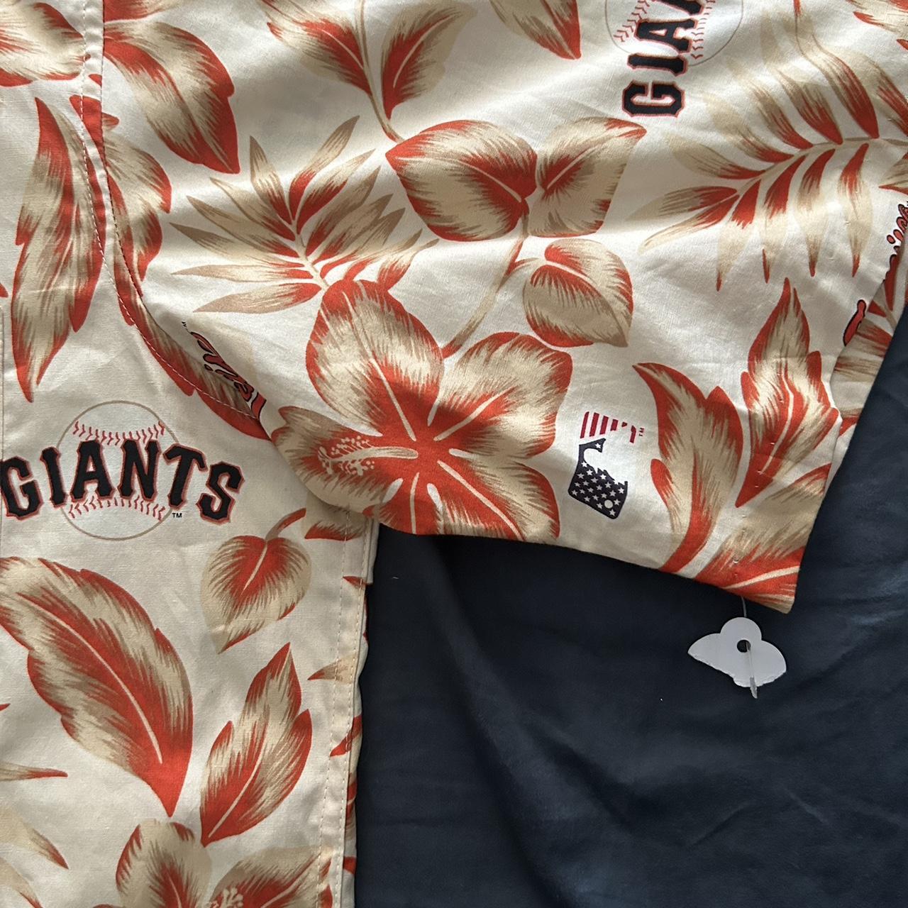 San Francisco Giants Reyn Spooner Vintage Orange Hawaiian Shirt