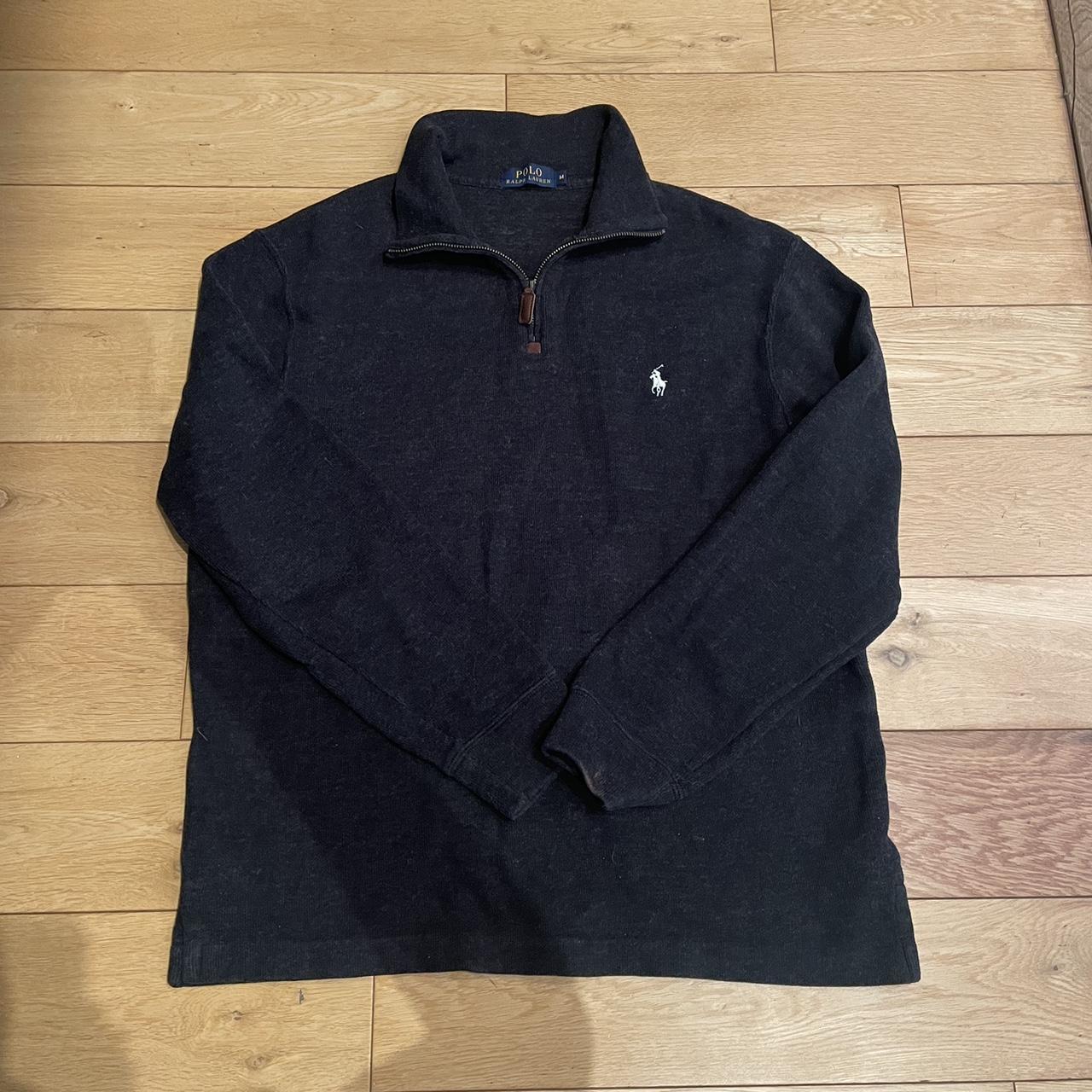 Ralph Lauren Men's Brown and Black Jumper | Depop