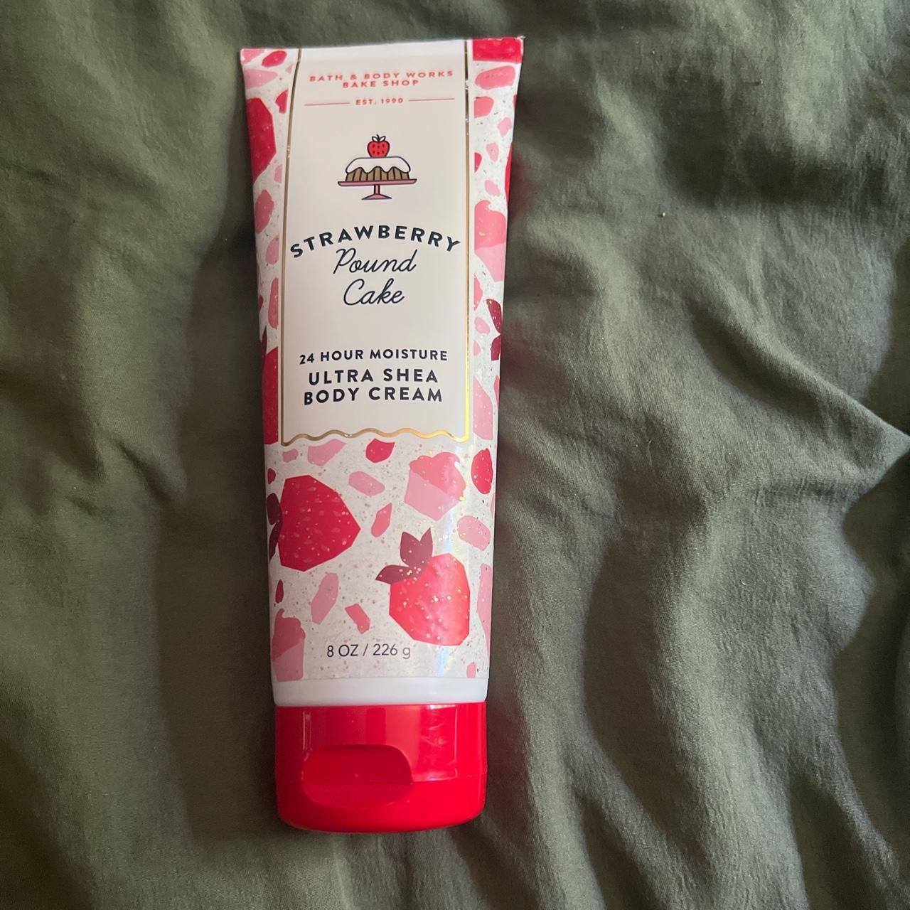 Strawberry pound cake body cream from bath and body... - Depop