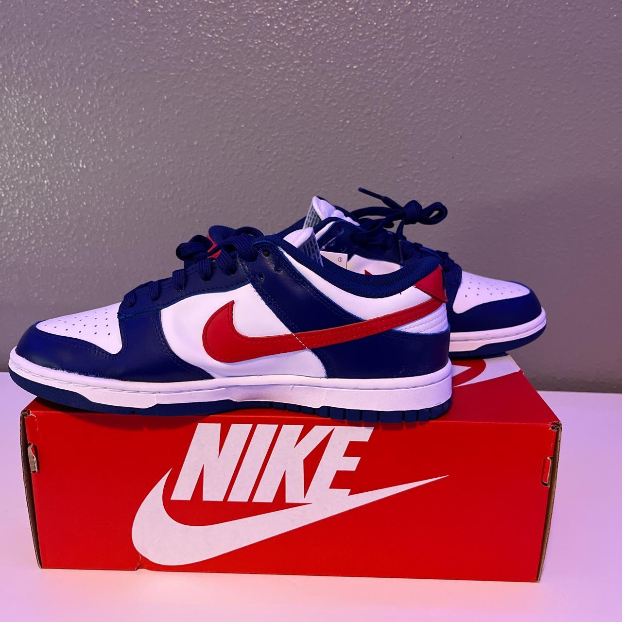 red white blue nikes