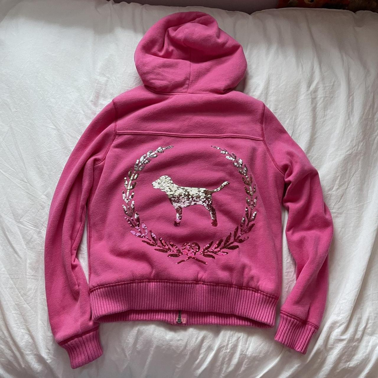 Victoria secret discount pink fluffy hoodie