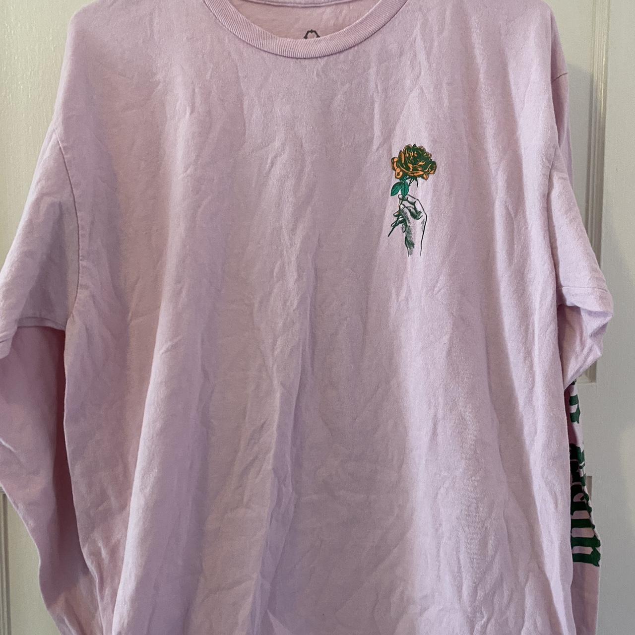 Empyre Women's Pink and Green Shirt | Depop