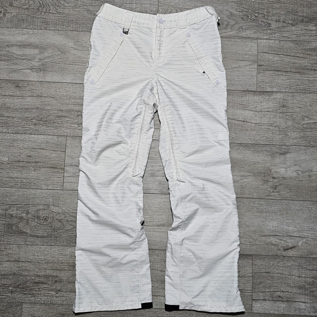 2012 White Adidas Snowboard Multi Layer Pants