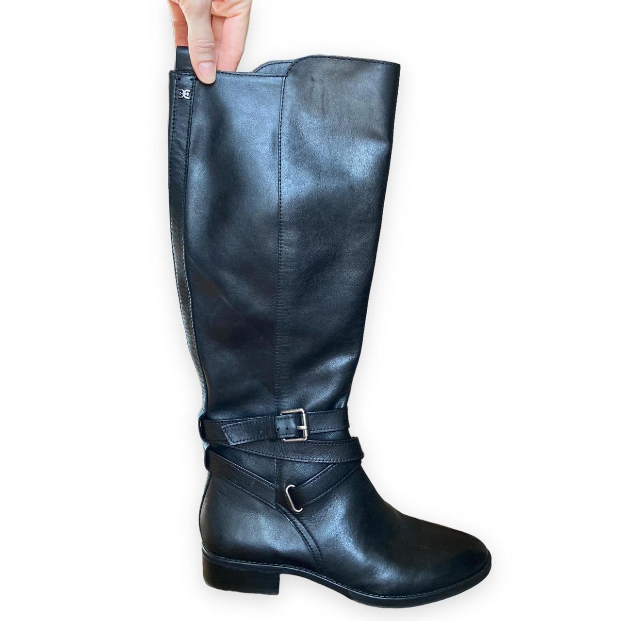 Sam Edelman Pansy Knee High Riding Boots Black... Depop