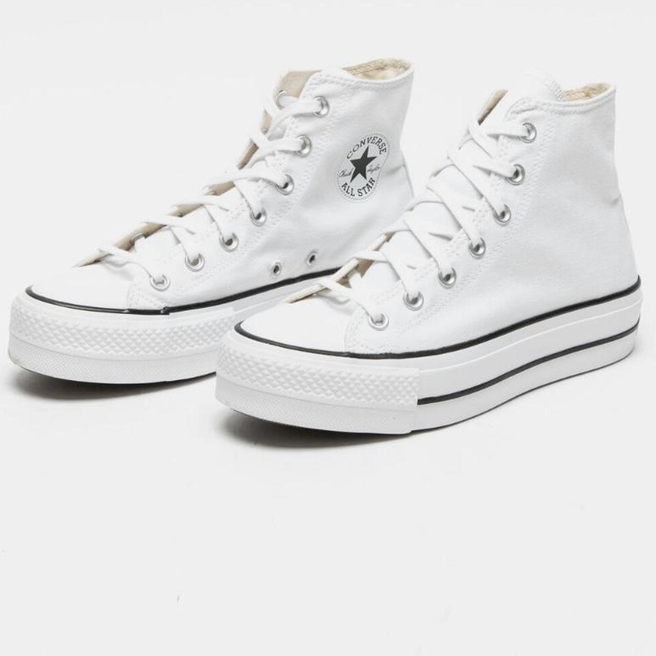 Converse Women's White Trainers | Depop