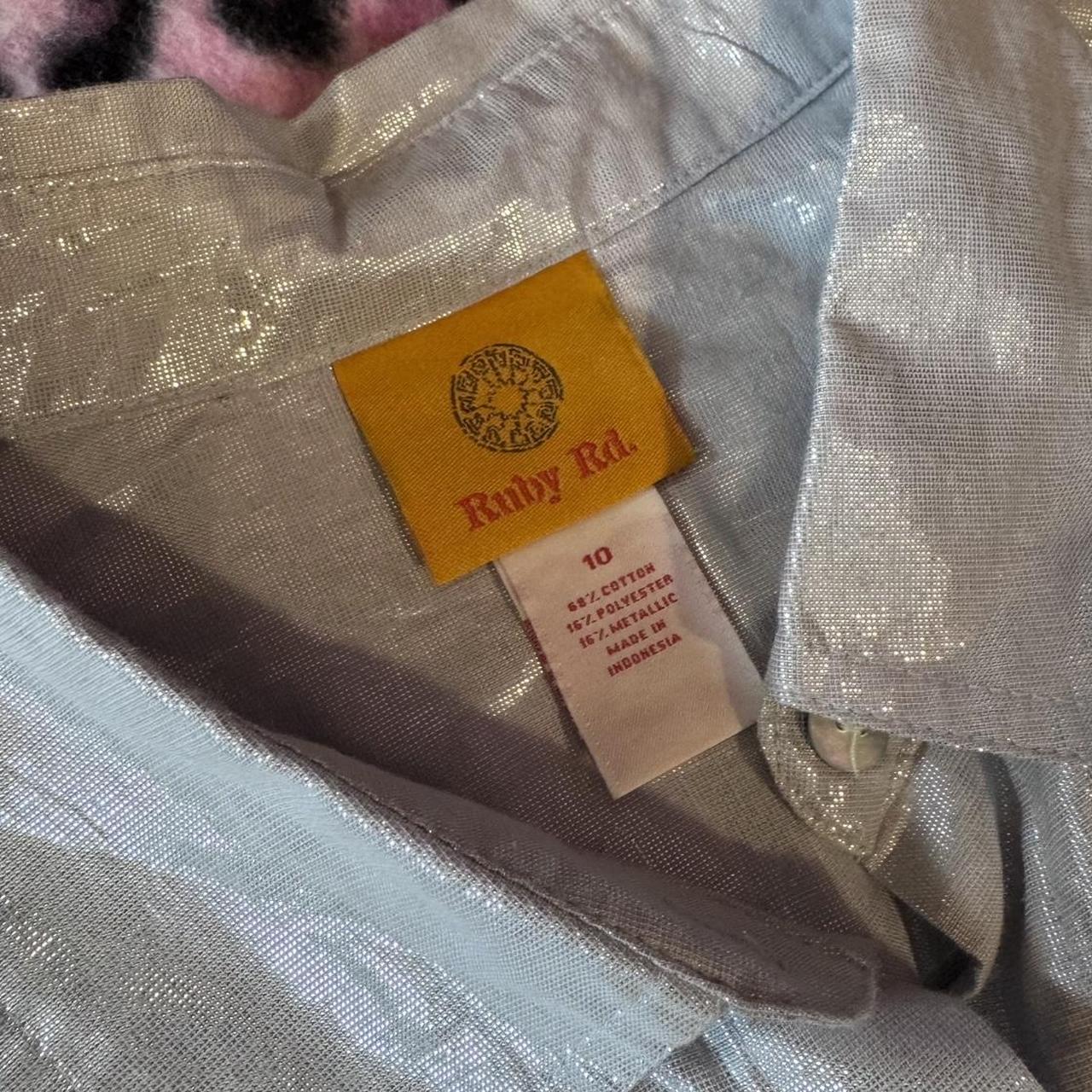 Ruby Rd. Women's Shirt - Silver - M – Silver Ruby… - image 5