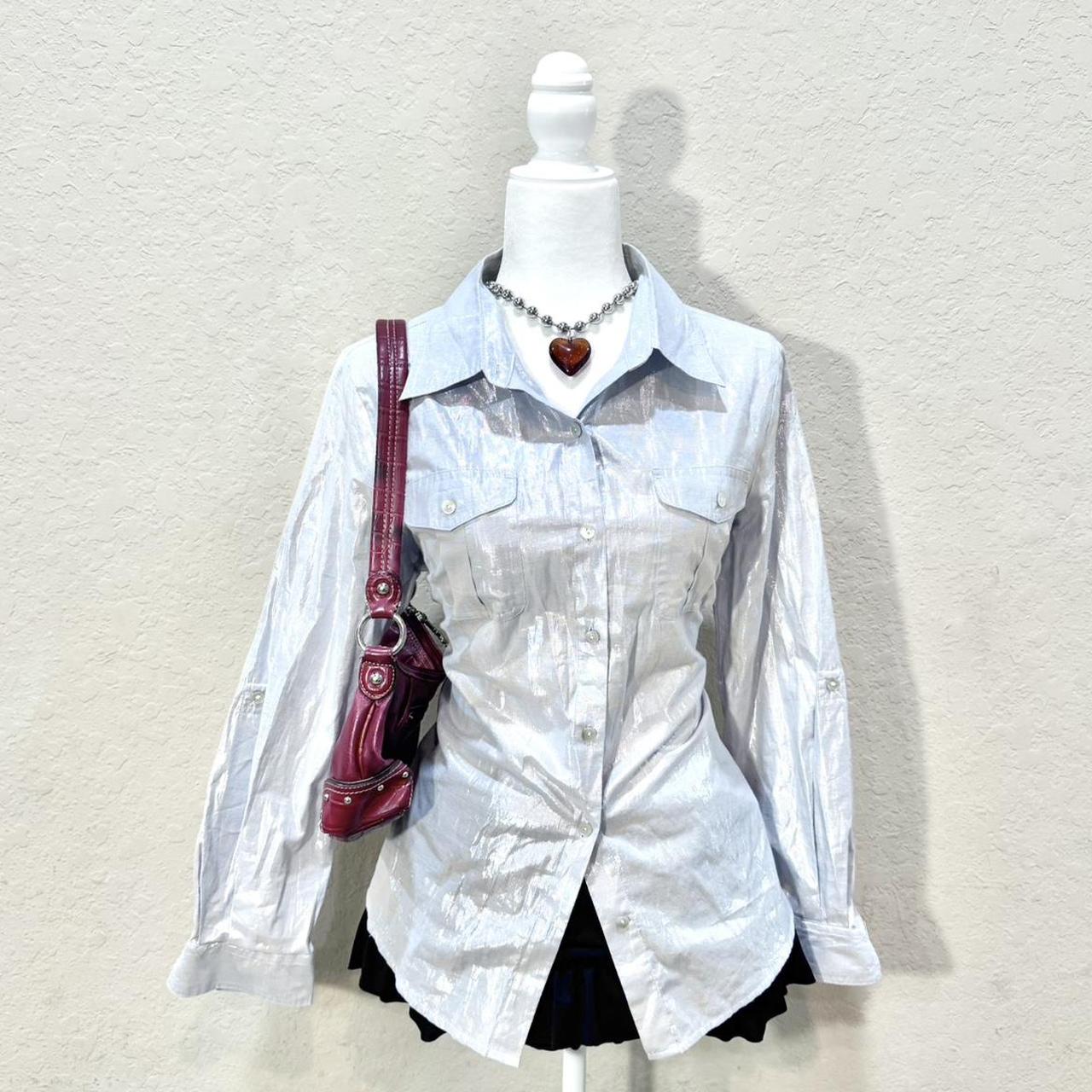 Ruby Rd. Women's Shirt - Silver - M – Silver Ruby… - image 1