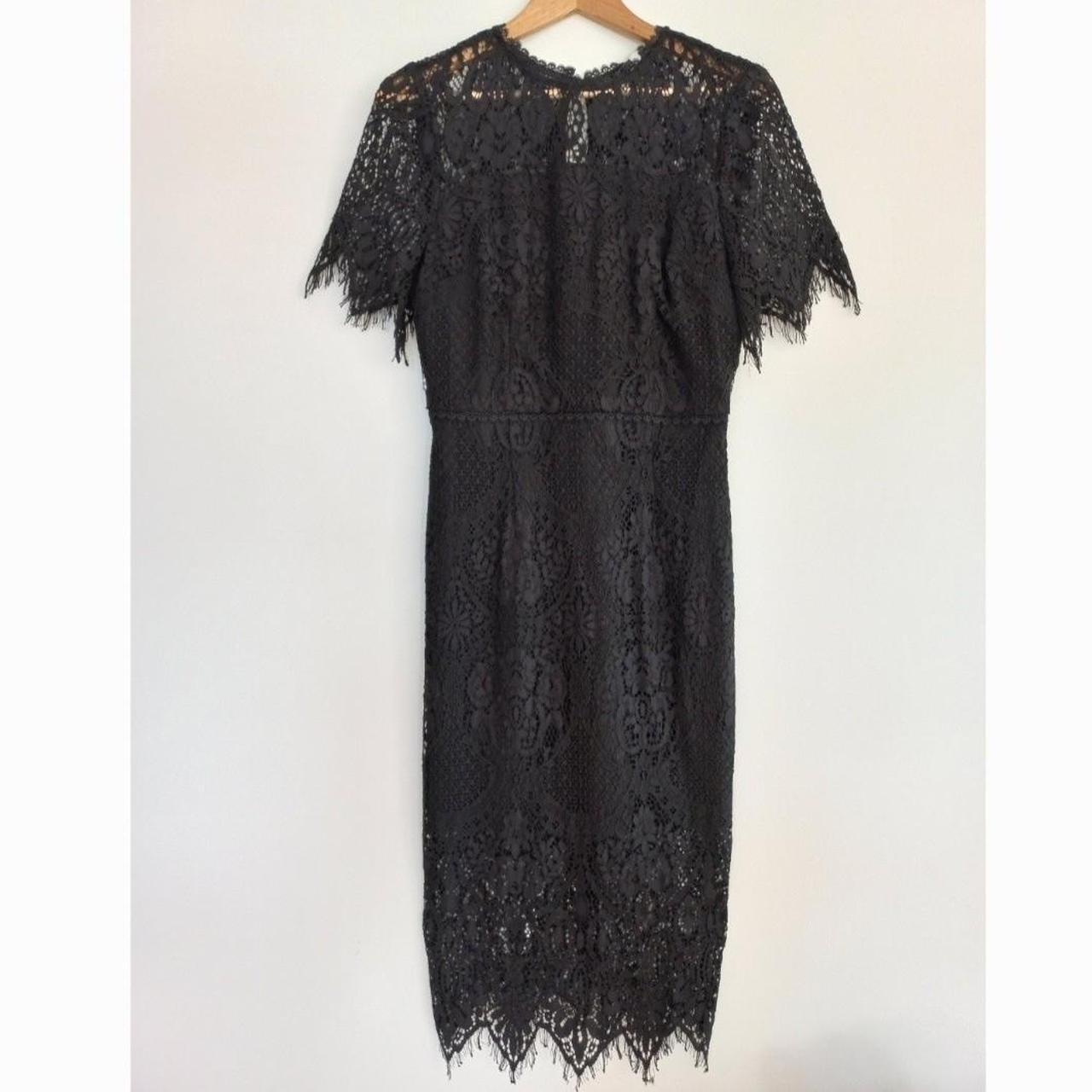 Wayne Cooper black lace dress Size 10 Black lace,... - Depop