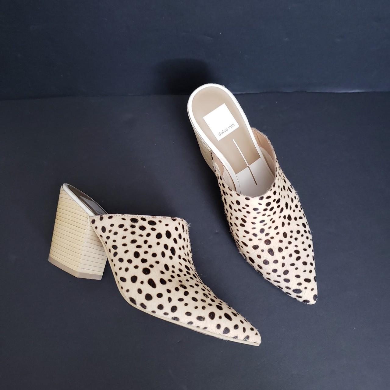 Dolce vita leopard hot sale print mules