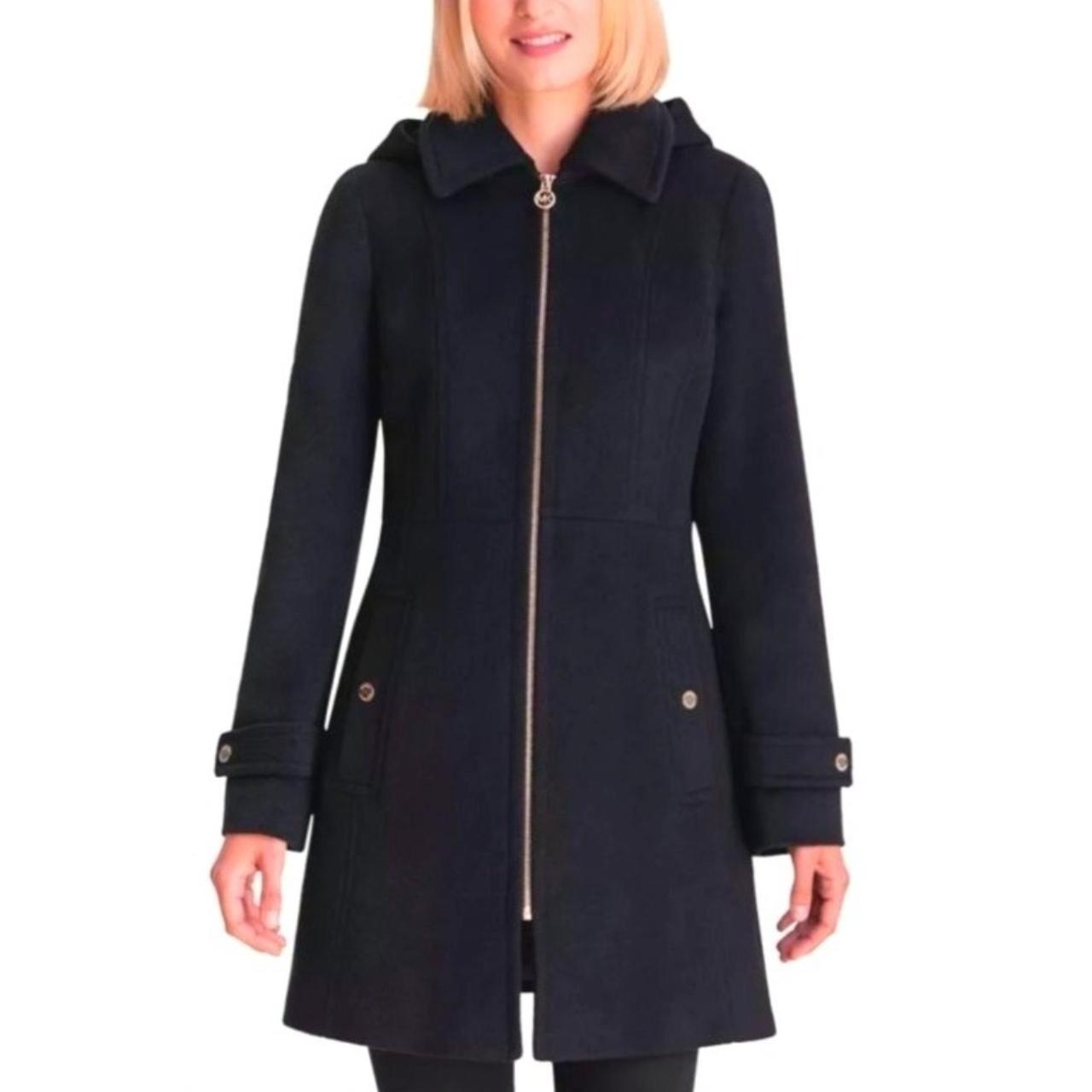 Michael kors petite hot sale hooded coat