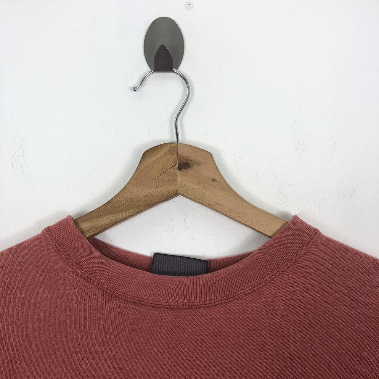 Men's Burgundy and Grey T-shirt | Depop