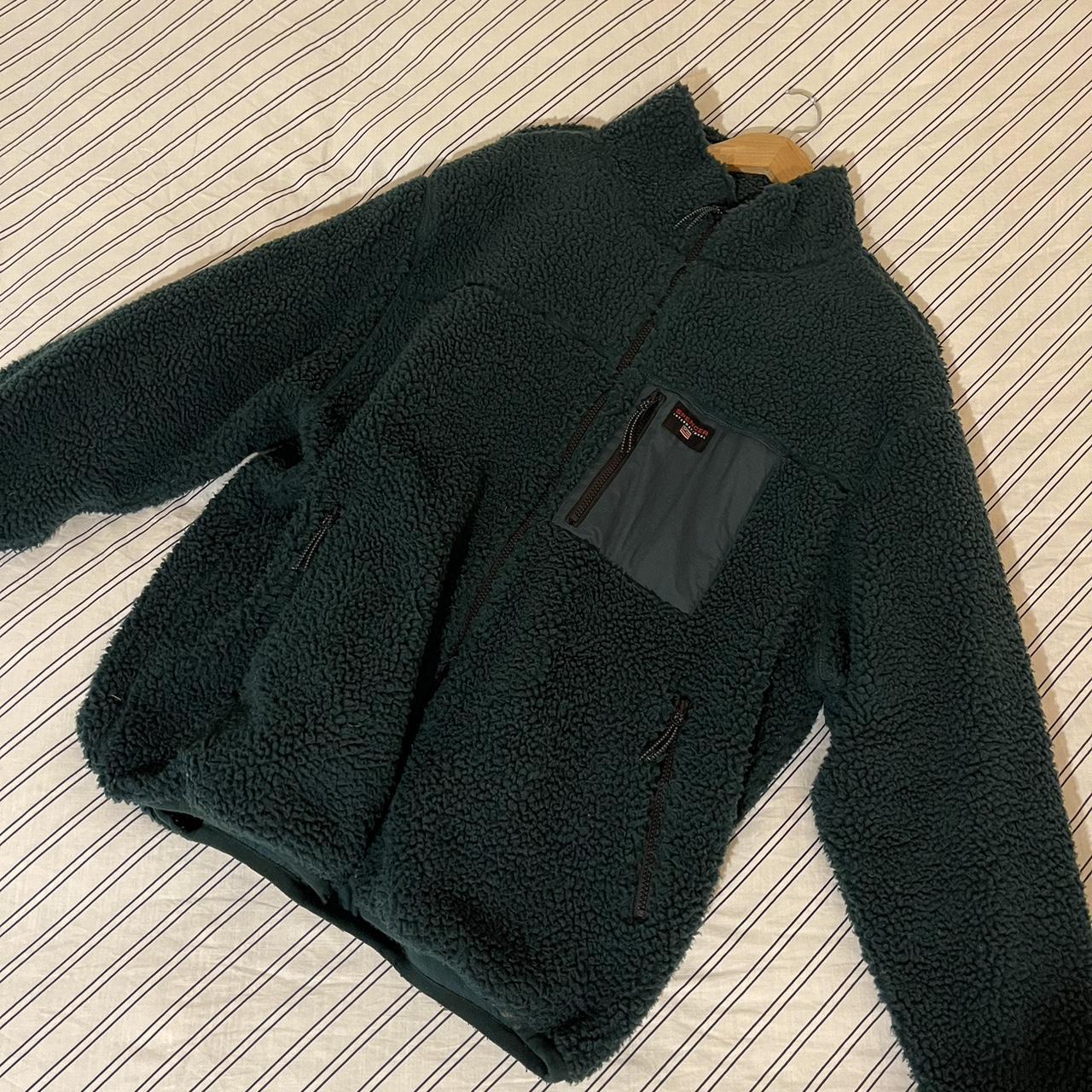 Spencer Project K2 Sherpa Jacket - Dark Jade Green - Depop