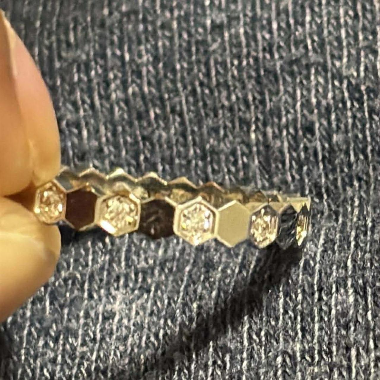 Women's Ring - Silver/Multi – Tiny ring size 49 D… - image 2