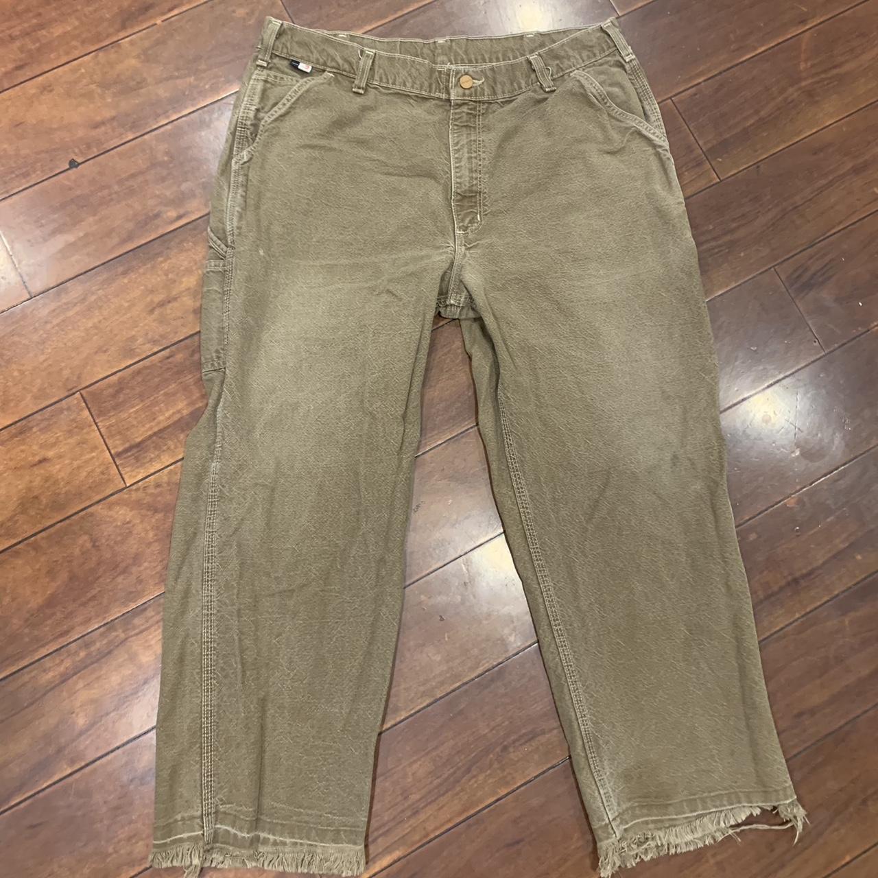 Carhartt carpenter pants • Men's 38×32 • Brown Color... - Depop