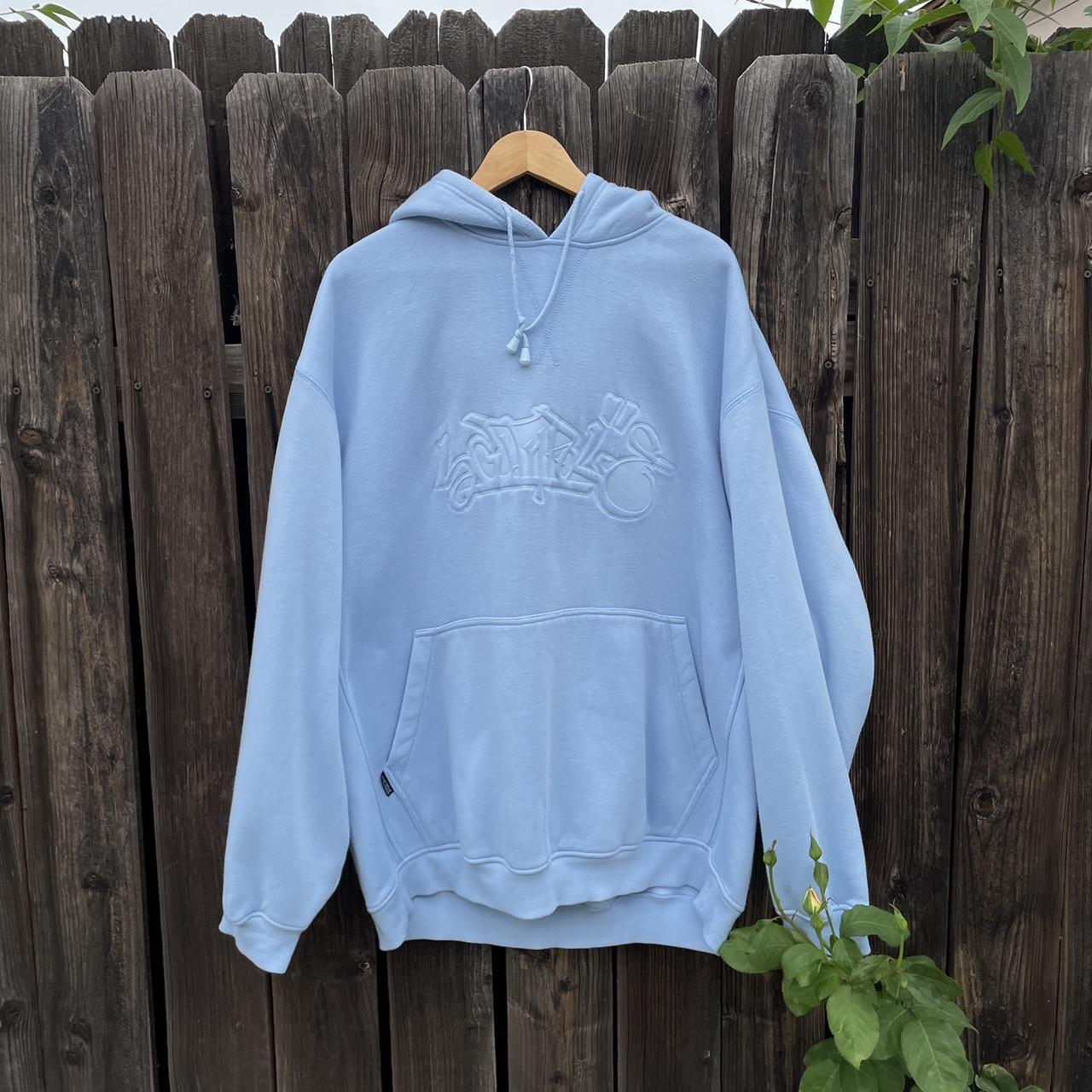 Vintage 90s Southpole Hoodie • Size 2XL • Baby Blue... - Depop