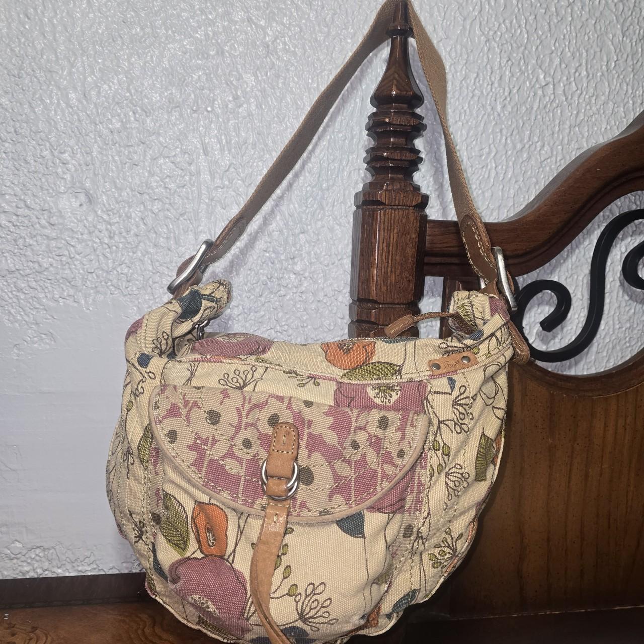 Fossil Women's Bag - Tan/Multi – FOSSIL FLORAL CA… - image 1