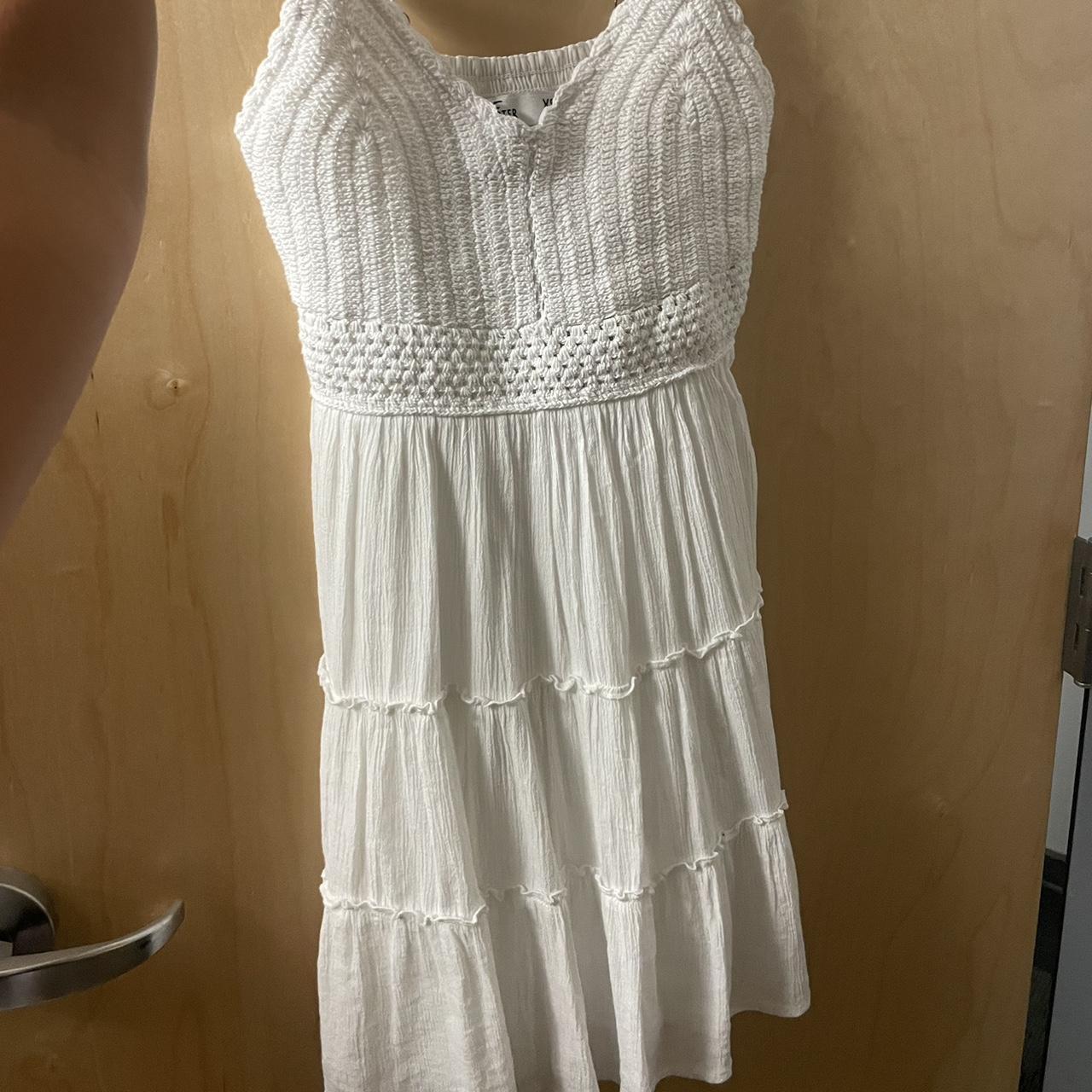 Hollister Co. Women's White Dress | Depop