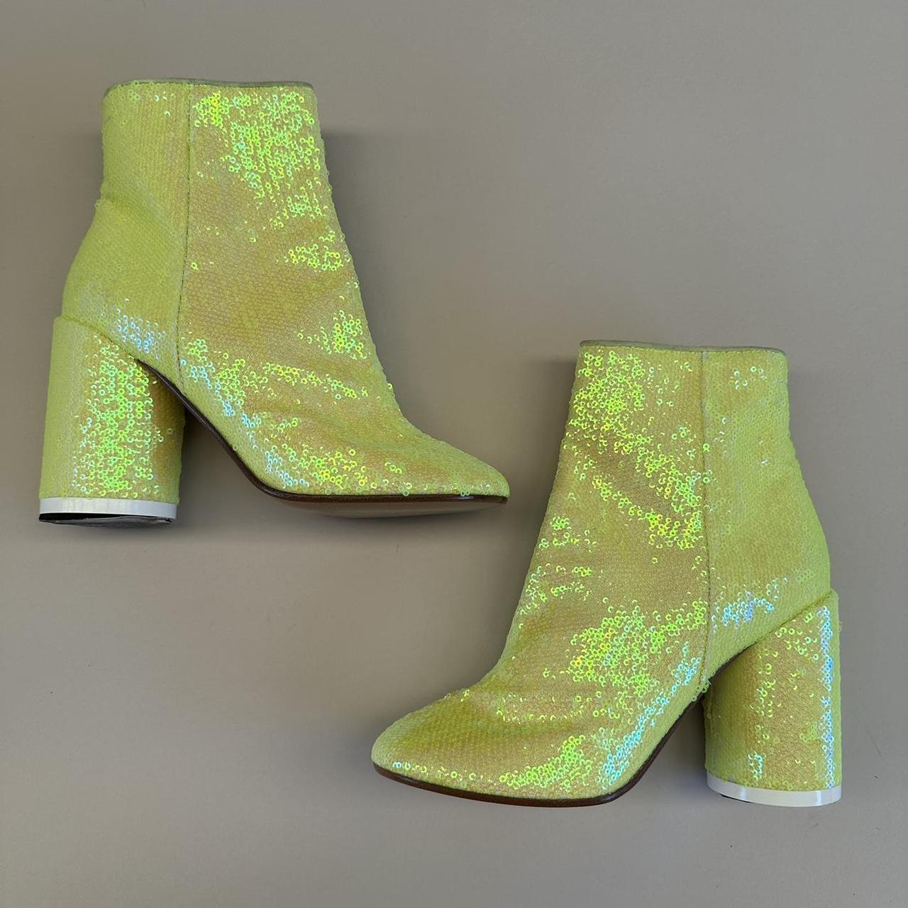 Maison margiela paillettes ankle hot sale boots