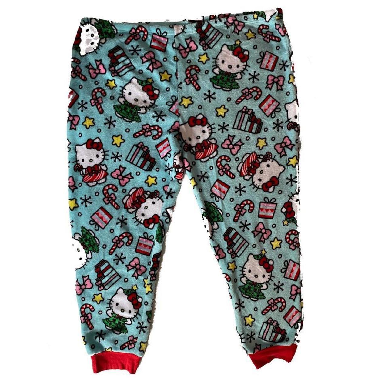Hello Kitty Christmas Pajama Pants Waist 44inches... Depop