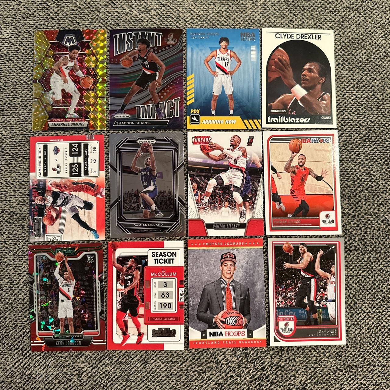 Portland Trail Blazers Trading Card lot 2024