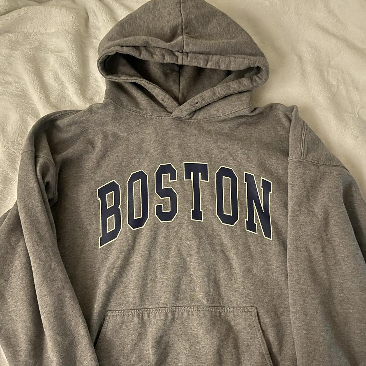 -Brandy Melville Oversized Gray hoodie! -Boston... - Depop