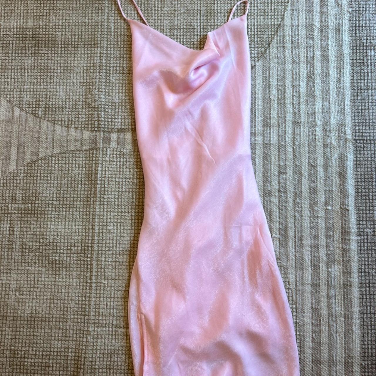 Lucy In The Sky pink slip dress Depop