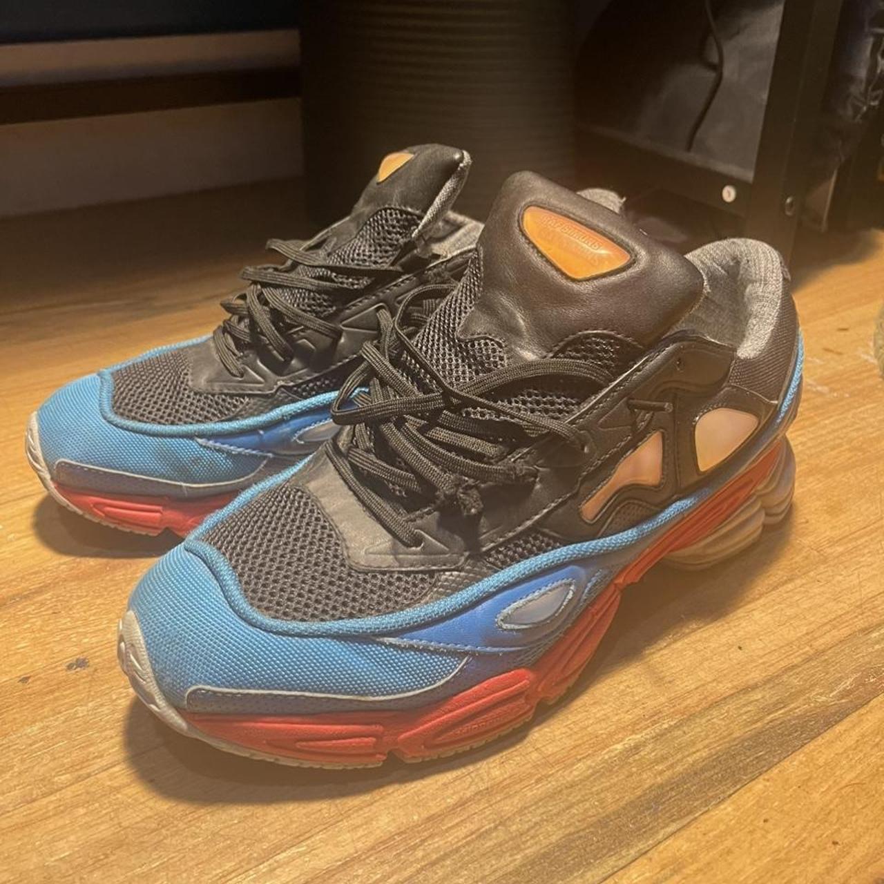 Raf Simons Men's Blue and Red Trainers