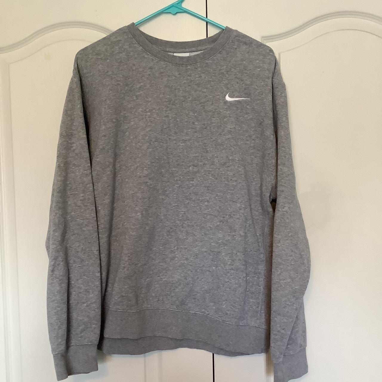 Grey Nike Sweatshirt - Depop