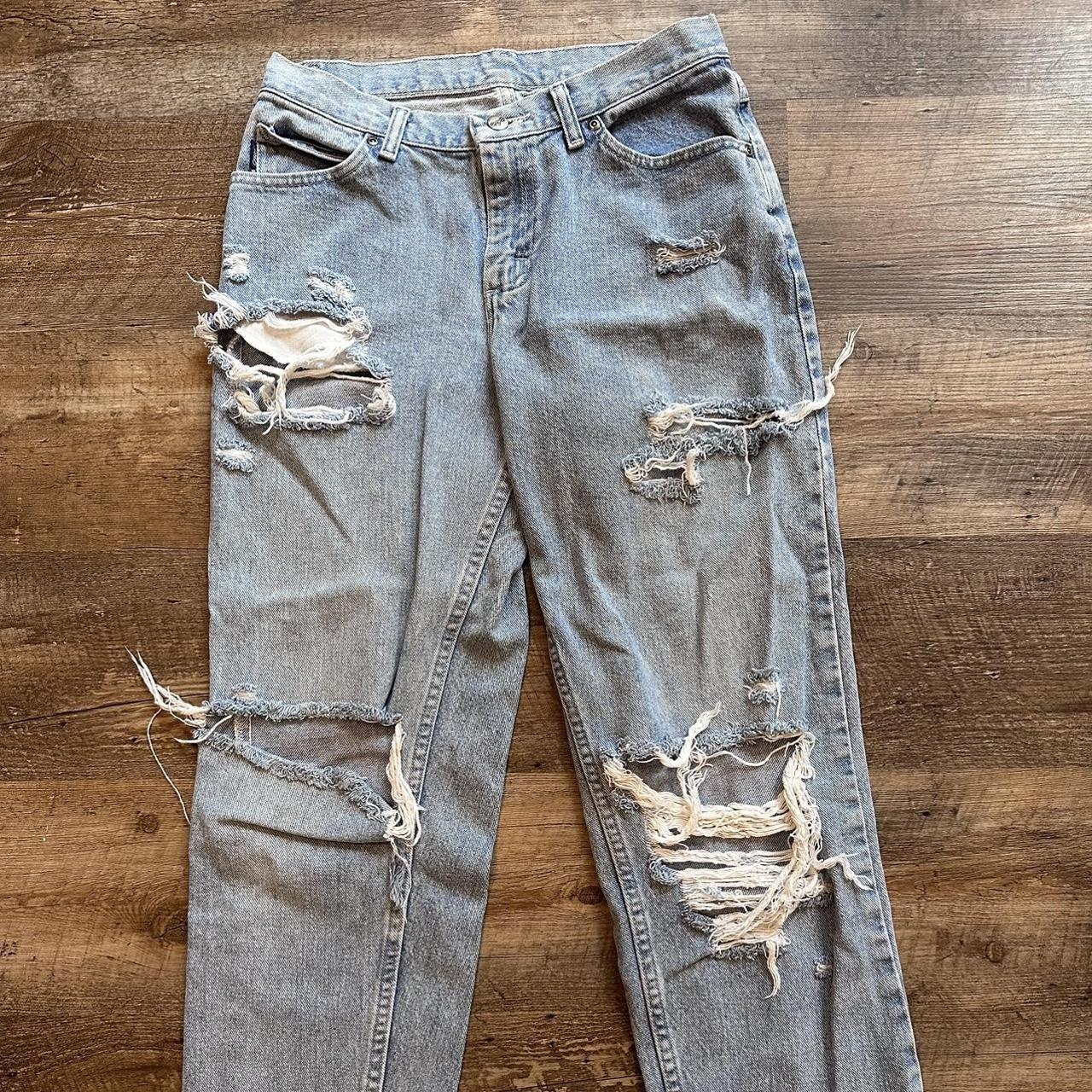 90s low rise baggy jeans. Dm me for try on pictures - Depop