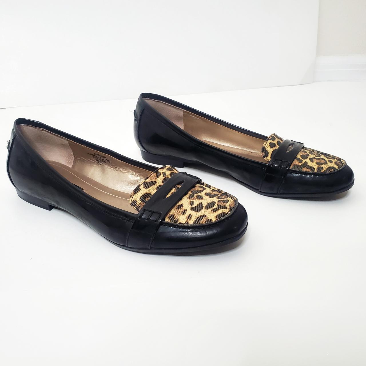 Bandolino Black Moccasin with Animal Print... - Depop