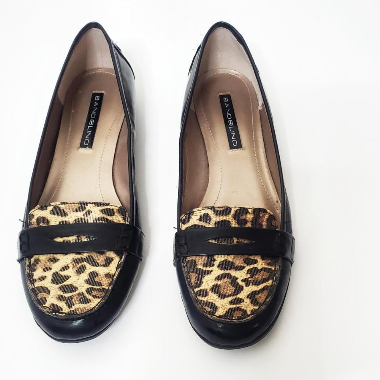 Bandolino Black Moccasin with Animal Print... - Depop