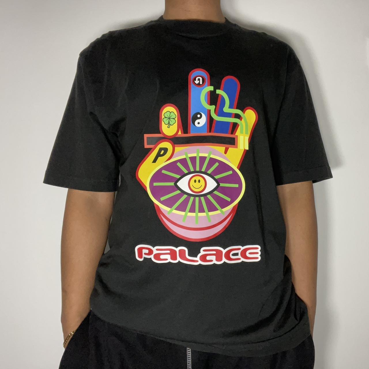 Palace White/Pink Camo Hoodie Size: S Condition: | Depop