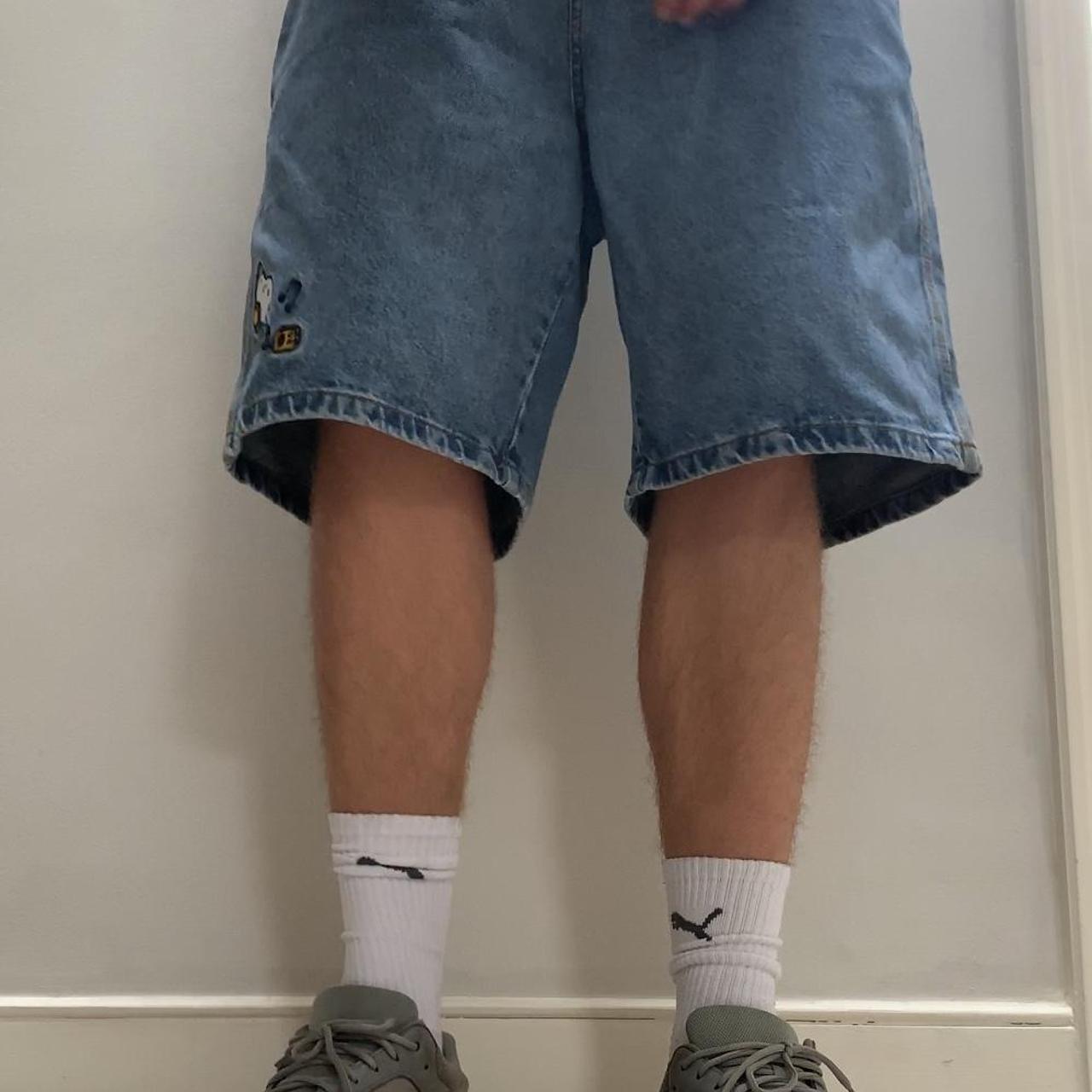 Snoopy Butter good Jorts Waist size 36inch Length... Depop