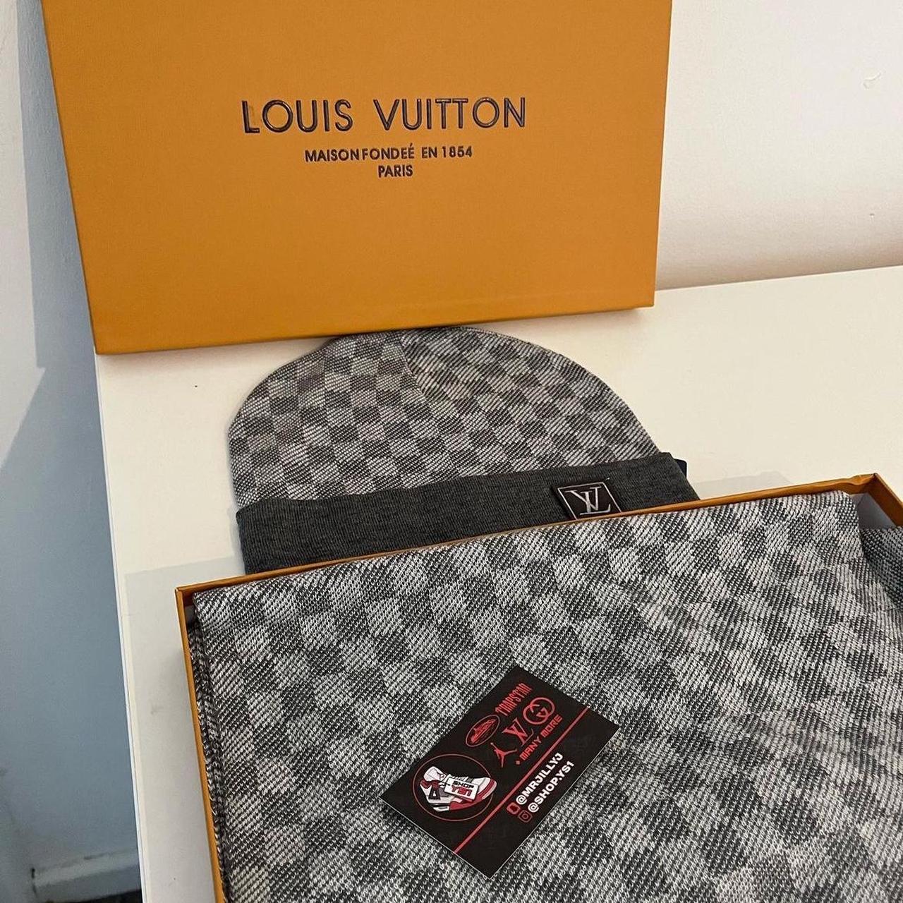 Louis Vuitton Hat & Scarf 4 Colour ways as you can - Depop