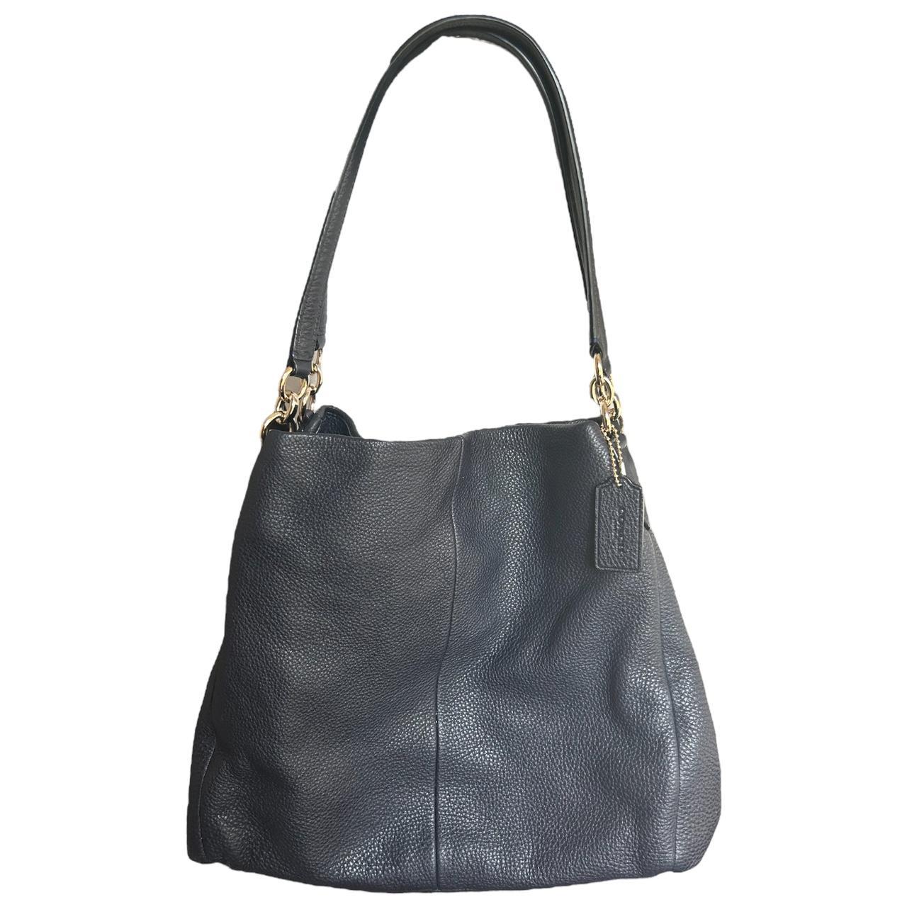 Coach F35723 Phoebe Pebbled Leather Hobo Shoulder Depop