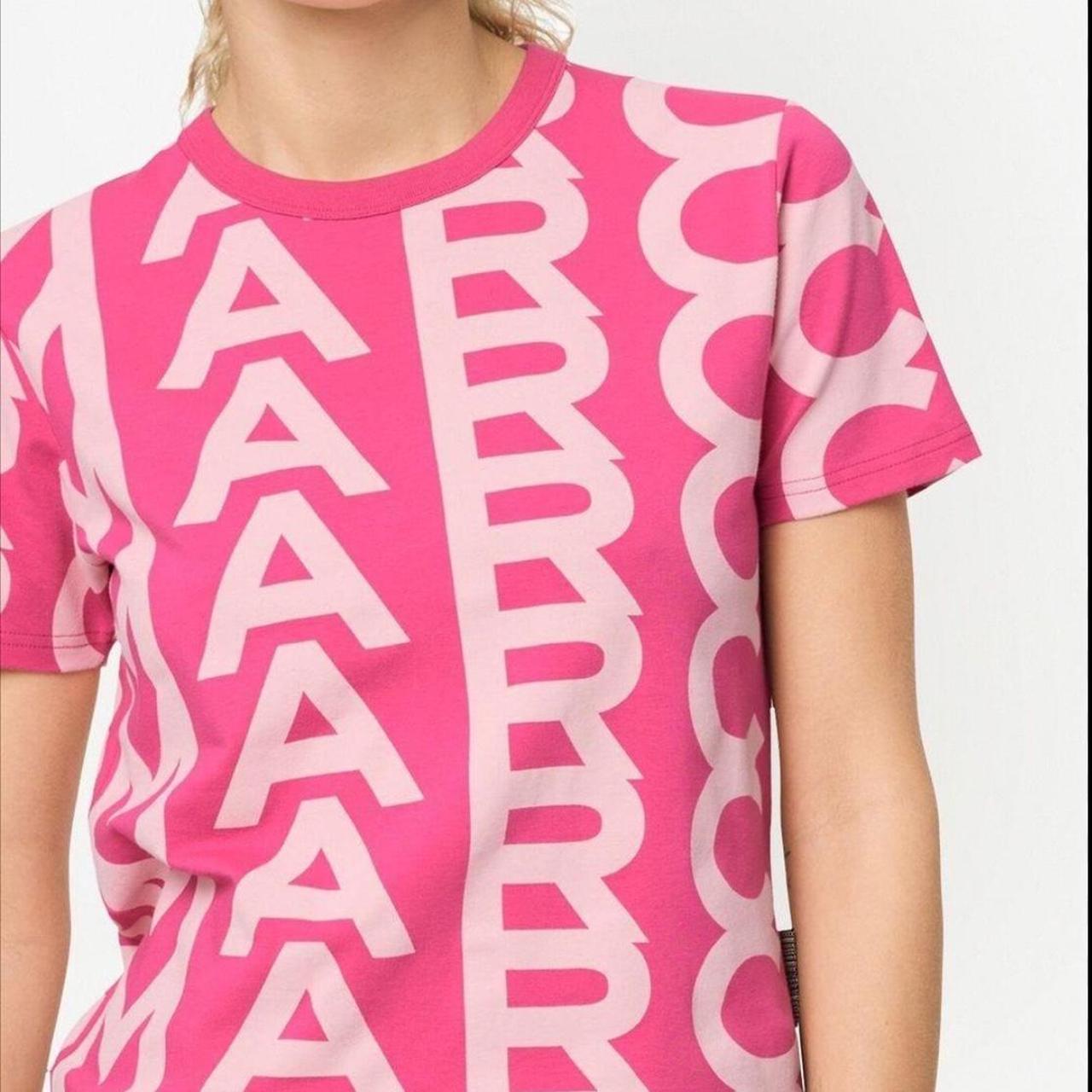 超セール☆MARC JACOBS MONOGRAM BABY TEE Marc Jacobs Red 'The Monogram Baby Tee' T-Shirt Marc Jacobs