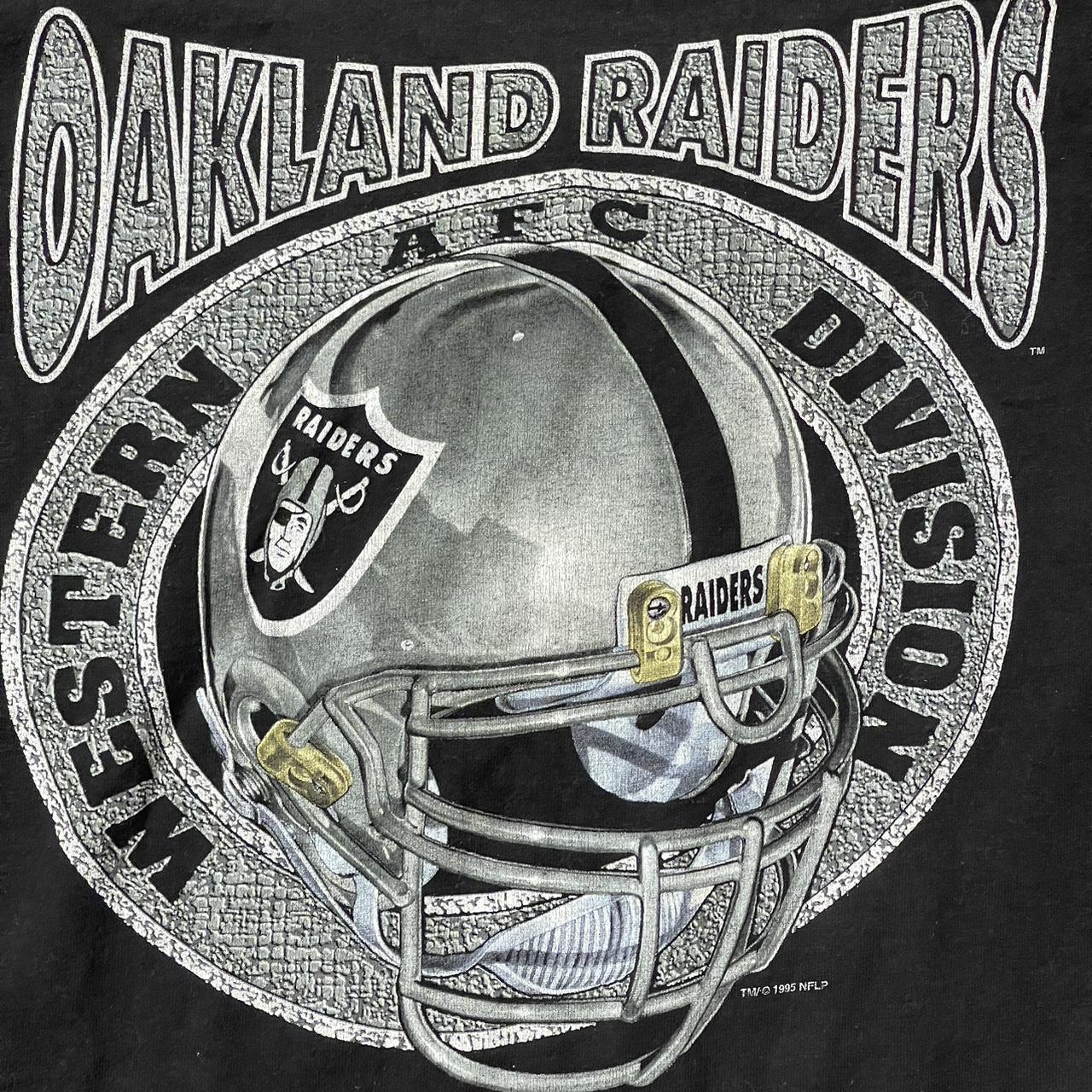 1995 Oakland raiders vintage tee - Depop