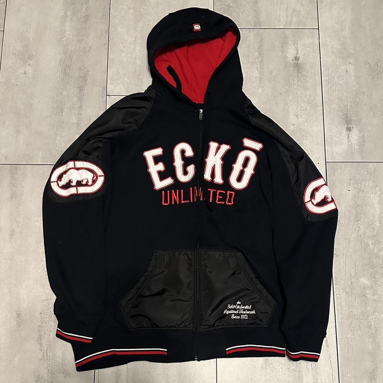 rare ecko unltd zip up size XL work a handful of... - Depop