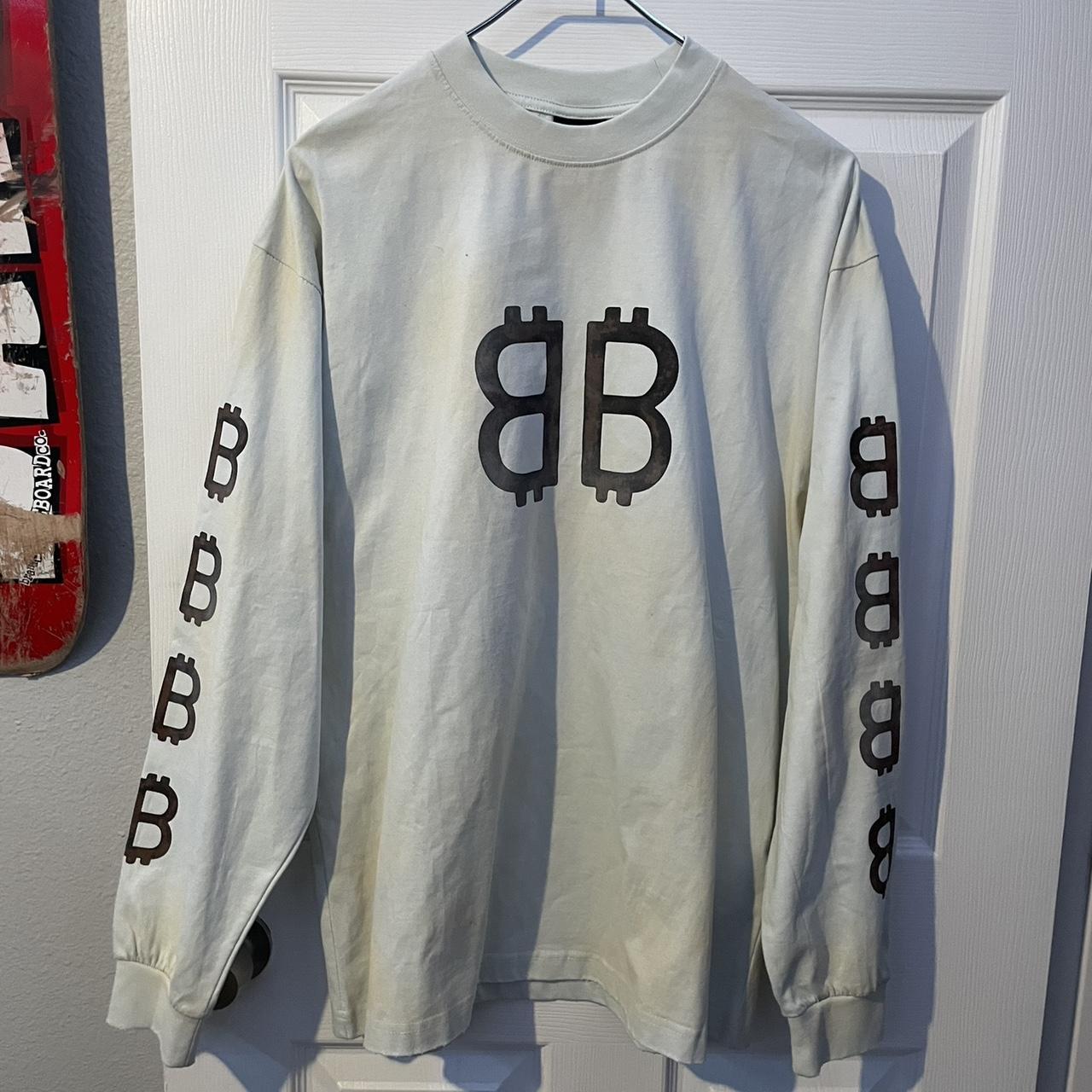 ON HOLD balenciaga bitcoin longsleeve purchased from | Depop